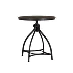 Powell Tormo Round Adjustable Bar Height Table Gray